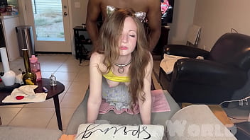 Innocent Snow Bunny’s Tight Backdoor Stretched Wide And Ravaged By Lord Panda’s Massive Black Cock