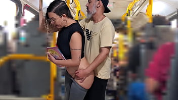 Naughty Schoolgirl Takes A Public Load On The Bus