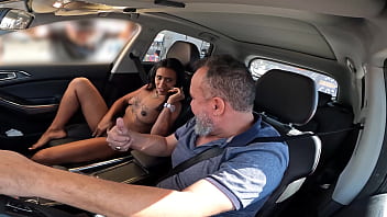 Carioca Milf India Juju, Queen Of Gangbangs, Strips Naked In Her Car And Teases The Crowd