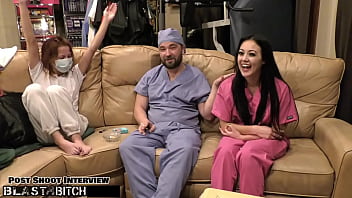 Nurse Blaire Celeste’s Pussy Drenched And Dripping With Cum