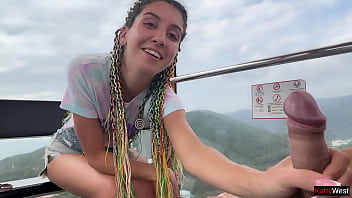 Exposed And Aroused: A Risky Ride On The Ferris Wheel Where She Strokes Me Off And Gulps Every Drop