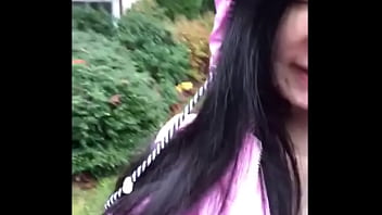 Soaked And Shameless: Asian Teen Bares All In The Downpour