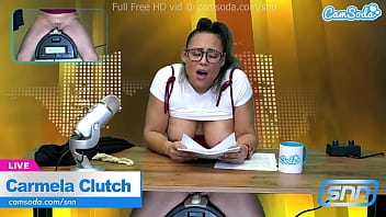 Sultry Latina Anchor Gets Caught In A Steamy Solo Session Live On The Air