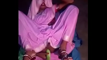 Sanskari Indian Bride Pleasures Herself With A Veil