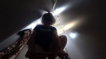 Peek Into The Changing Room Where A Curvy Milf With Thick Thighs And A Mature Ass In Panties Teases Under Her Skirt.
