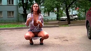 Naked Stroll Lands This Little Slut In Handcuffs