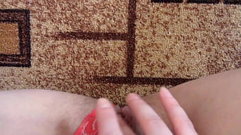 Witness A Horny Milf Finger Her Soaked Panties And Moan As She Makes Her Hairy Pussy Cum Hard In This Raw Amateur Pov.