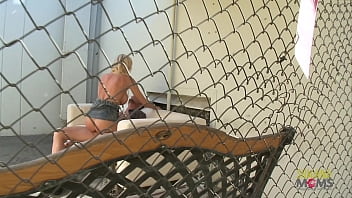 Wild Blonde Babe Craves A Rough Outdoor Fucking