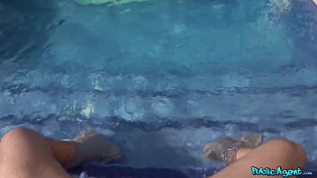 Sandy Slut Gets Pounded On The Shore Then Fucked Hard In Private Pool By Public Agent