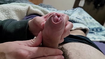 Teasing Strokes Building To A Wild, Messy Climax