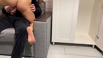 Stepmom Catches Her Stepson In The Act And Decides To Join The Fun, Taking Control And Riding Him Hard.