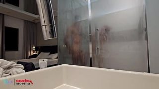 Husband’s Cuckold Fantasy: Watching His Wife Shower With A Bbc Stud