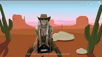 Saucy Blonde Cowgirl Takes A Wild Ride On Her Sybian