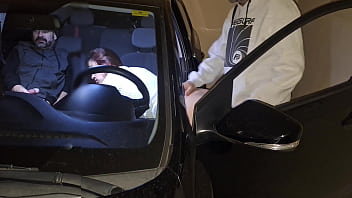 Horny Husband Takes His Wife To Get Railed By Strangers In A Public Parking Lot!