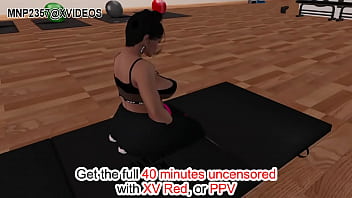 Thick Shortstack In 3d Yoga Pants Gets Pounded Hard At The Gym