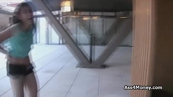 Elevator Quickie: Spanish Waitress Takes Cash For A Ride