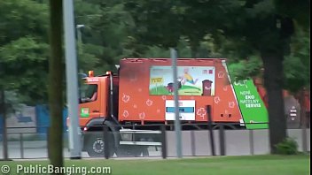 Public Gangbang With Blonde Teen Alexis Crystal: Street Fucking Threesome