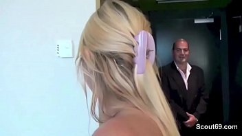German Teen With Big Tits Fucks Two Strangers In One Day