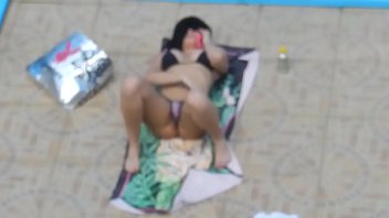 Naughty Poolside Pleasure: Girl Caught Masturbating In The Water