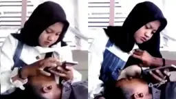 Abg Berjilbab Menggoda Pacarnya Dengan Asi Di Warung Kopi