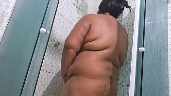 Caught My Neighbor In The Shower Unleashing A Massive, Soaking Squirt