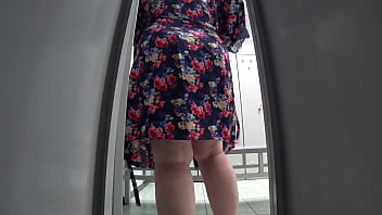 Peeping Through The Locker Room Cam At The Pool To Catch A Thick, Hairy Milf With A Fat Ass And Heavy Tits Jiggling.