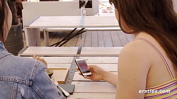 Public Pleasure: Lesbian Duo Tease Each Other’s Vibrators In Risky Encounter