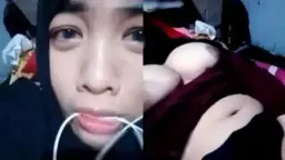 Gadis Berjilbab Montok Dengan Payudara Besar Di Ometv