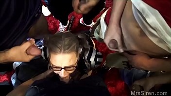 Dee Siren’s Insatiable Throat Takes On A Gang Of Cocks
