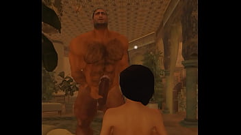 Ripped Arab Stud With A Rugged Chest Pounding Hard