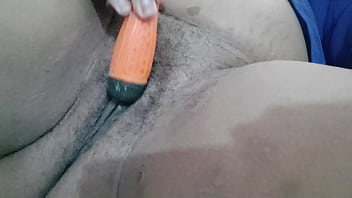 Ebony Babe Drills Her Tight Hole With A Screwdriver