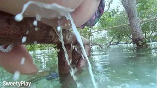 Forced Public Anal Milkshake Enema Explosion