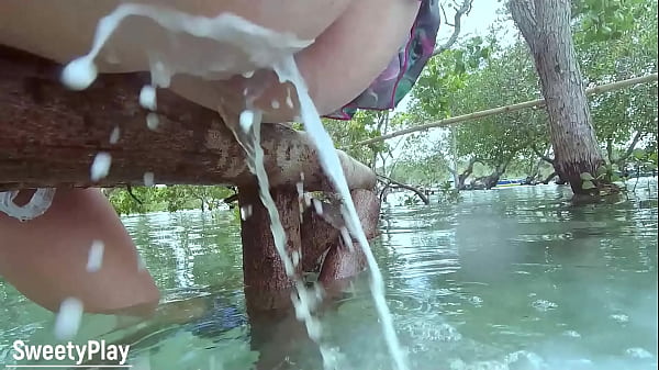 Forced Public Anal Milkshake Enema Explosion