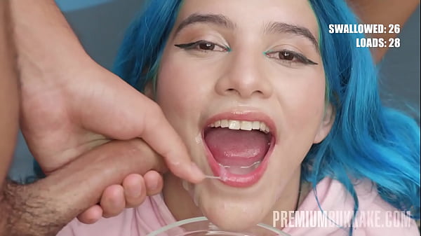 Galilea’s Greedy Throat Devours 64 Massive Loads In Ultimate Bukkake Feast