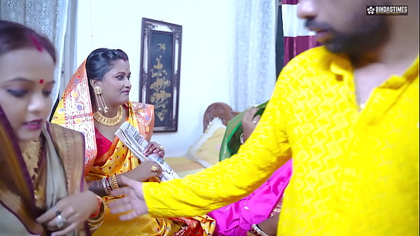 Desi Slutty Indian Bhabhis Crave A Rough Gangbang With Their Dewar In A Wild Orgy (hindi Audio)