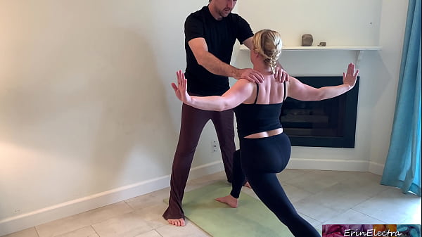 Stepson’s Deep Yoga Session: Stretching Stepmom’s Tightest Hole