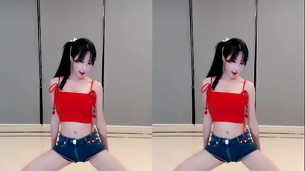 Chinese Hottie Gets Wild On The Red Staircase