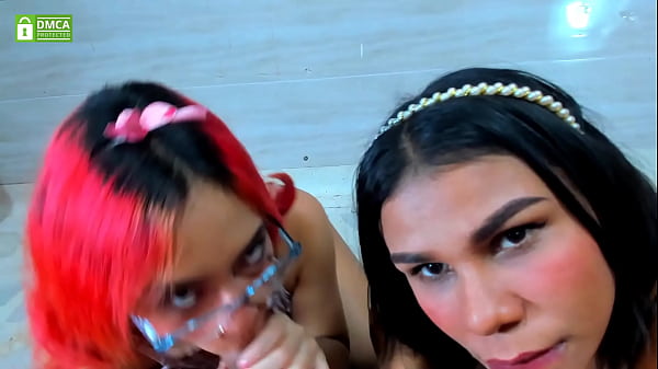 Two Horny Sluts Take Turns Deepthroating Your Hard Cock – Pov Blowjob Action