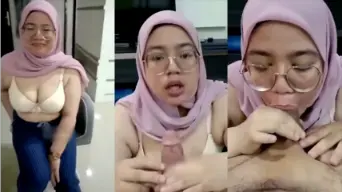 Gadis Berhijab Mengisap Batang Om-om Hingga Tersebar Luas