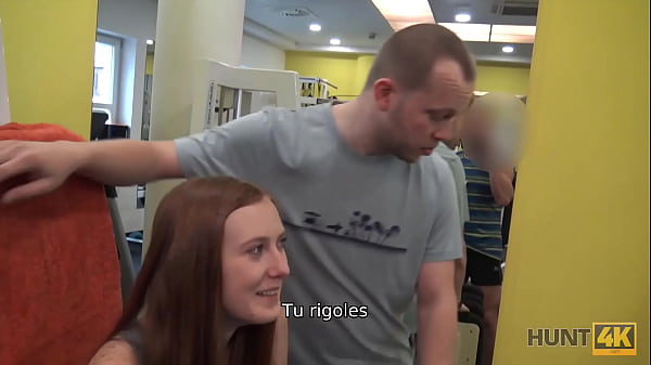 Cuckold For Cash Lets The Hunter Fuck His Girlfriend In The Empty Gym.