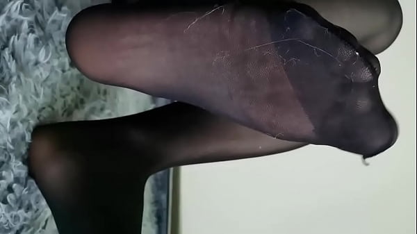 Craving A Thick Cock To Drench My Slutty Black Stockings