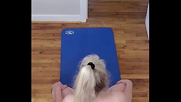 Stroke Your Cock To This Sexy Milf’s Naked Yoga Moves