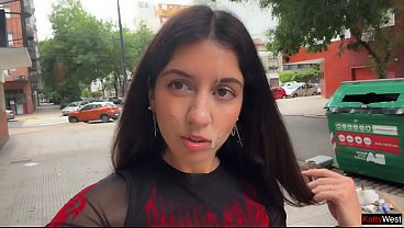 Drenched In Cum And Strutting The Streets: Begging For A Public Facial