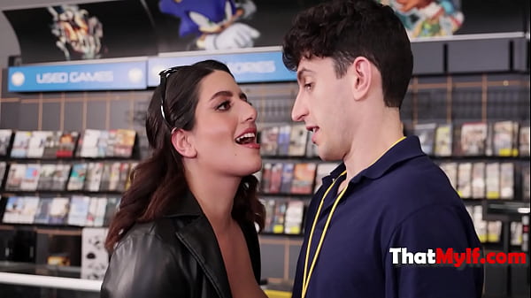 Busty Bored Housewife Gets Her Kicks Screwing The Hot Video Store Clerk