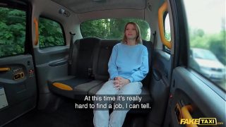 Unemployed Beauty Gets Her Tight Pink Pussy Pounded Hard And Fast In A Fake Taxi