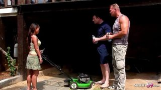 Petite Thai Babe Coerced Into Rough Public Anal Threesome With Tourists