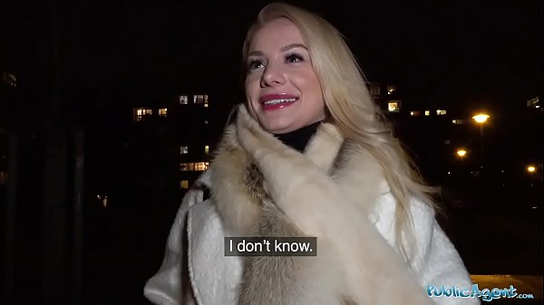 Sleek Blonde Agent Gets Her Shaved Pussy Pumped Full Of Cum