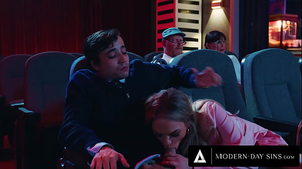 Unleashed Exhibitionist Teaches Her Naive Boyfriend A Filthy Lesson In The Back Row Of The Theater