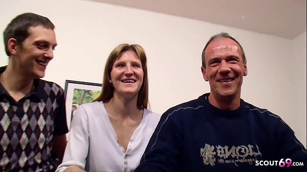 Horny Cuckold Husband Watches His Naive Slut Wife Get Ravished By A Stranger In A German Threesome