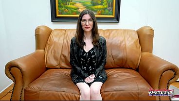 Inked And Nerdy: Hazel O’connor’s Petite Brunette Glasses Tease Leads To A Sultry Sucking Session